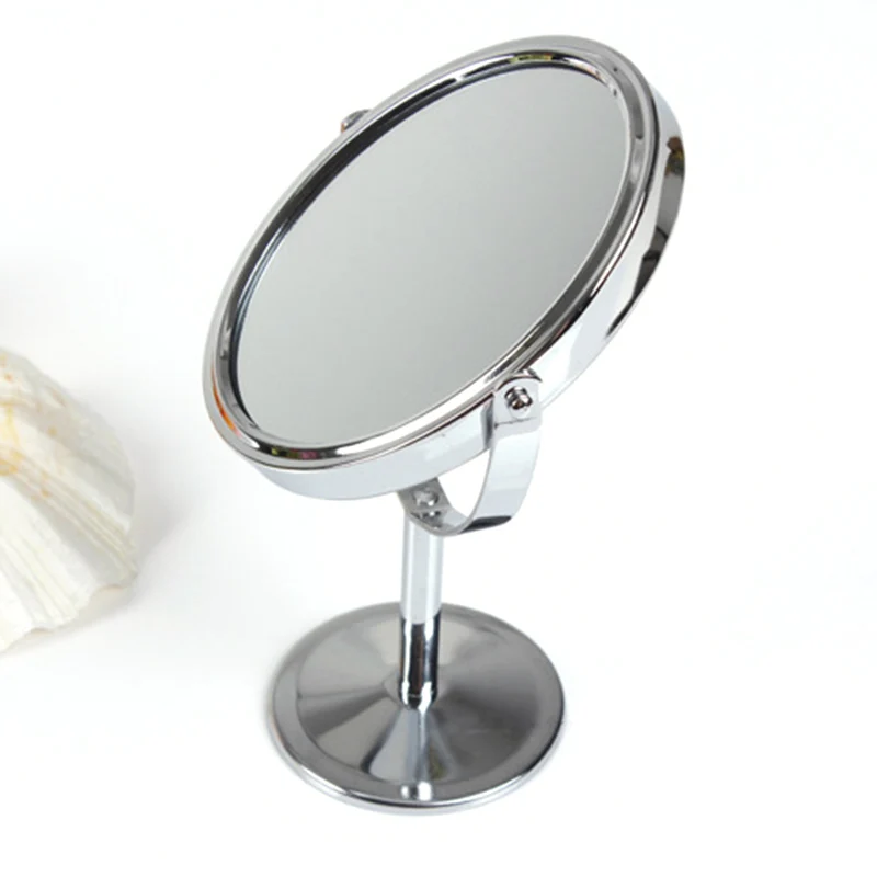 MayCreate Oval Round Double Sided Makeup Mirror Desktop Countertop Base Normal Magnifying Stand Mirror Use For 4
