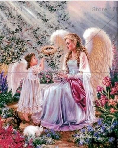 

Life Artist Full Drill Square Rhinestone Pasted Diy Diamond Painting Angel mother girl Handcraft Accessories Embroidery Mosaic