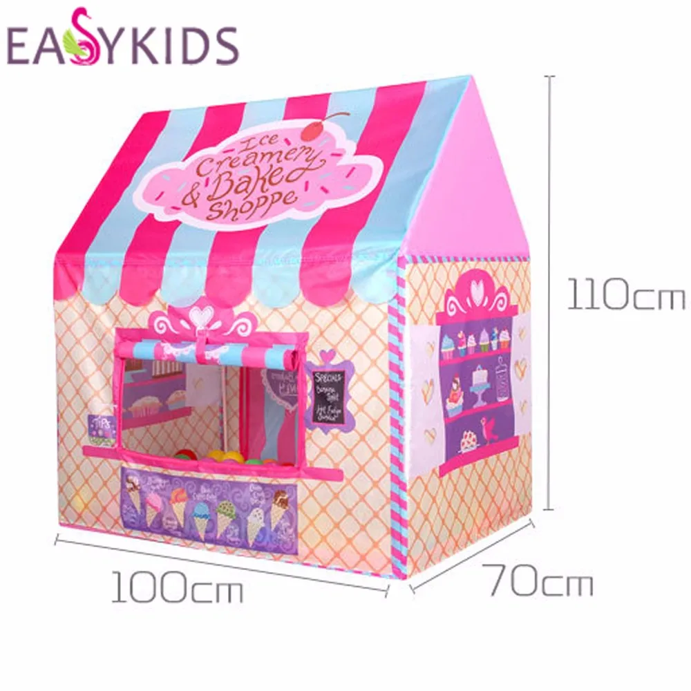 Kids Play Tent Foldable Portable Girl Princess Castle Indoor Outdoor Play Tents Playhouse For Children Best Gifts (6)