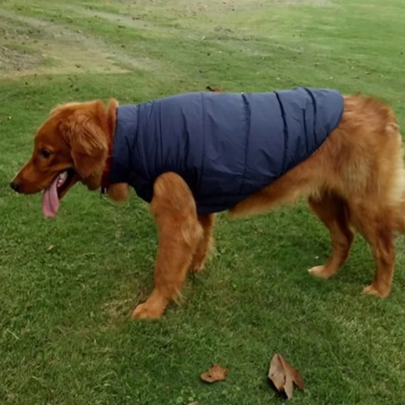 Дышащая хлопковая куртка для собак зимняя одежда для собак теплая водонепроницаемая ветрозащитная одежда для домашних животных плотное пальто xs-xxxl