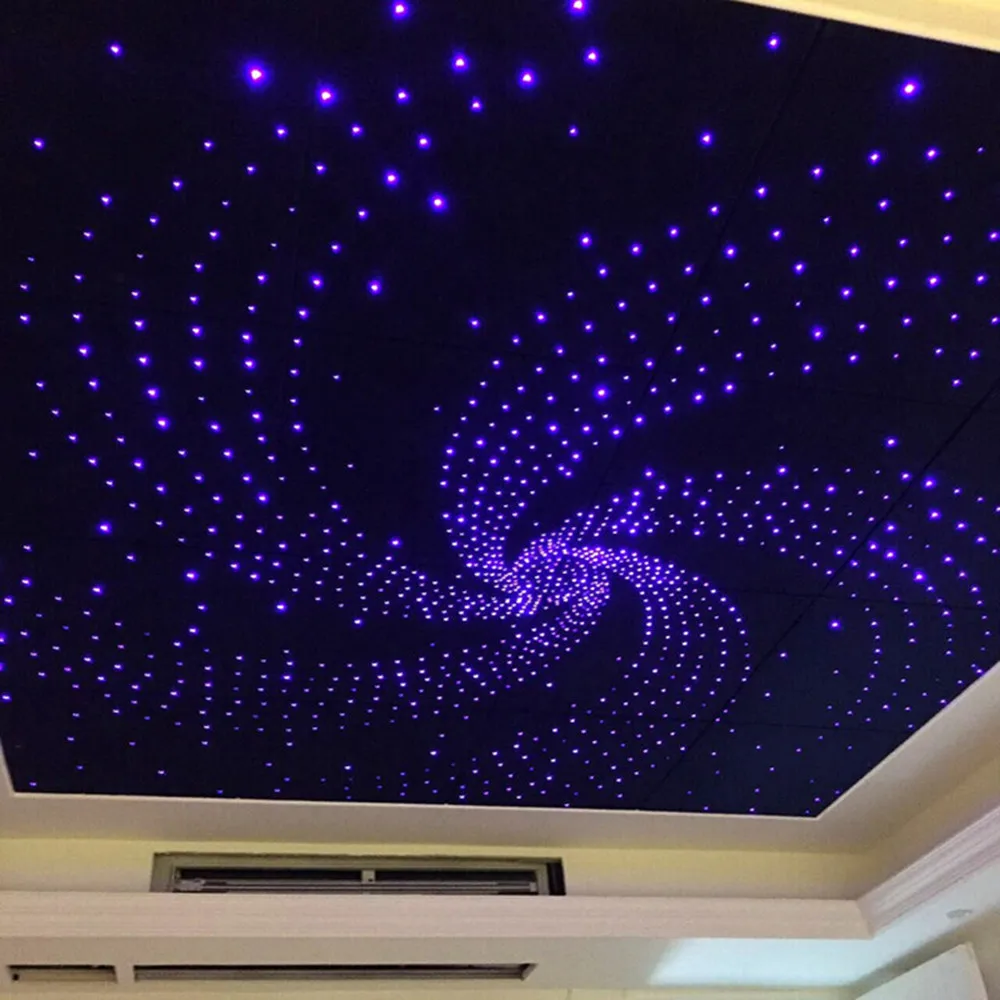 75w Dmx Rgb 28key Remote Led Fiber Optic Star Ceiling Kit