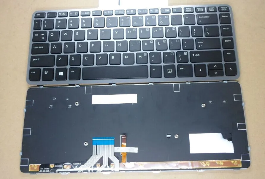 Brand new original FOR HP Elitebook folio 1000 1040 G1 English with a backlit keyboard frame