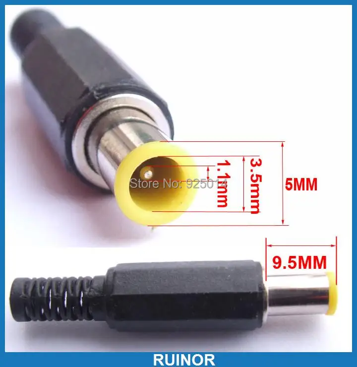 

100PCS 9.5mm X 5mm X 3.5mm X 1.1MM DC Plug FOR Notebook Power Charger DC plug