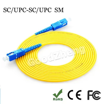 

SC to SC Single Mode fiber cable fiber patch cord SC jumper cable SC patch, SM, simplex,9/125, 3\5\10\15---100 Meters