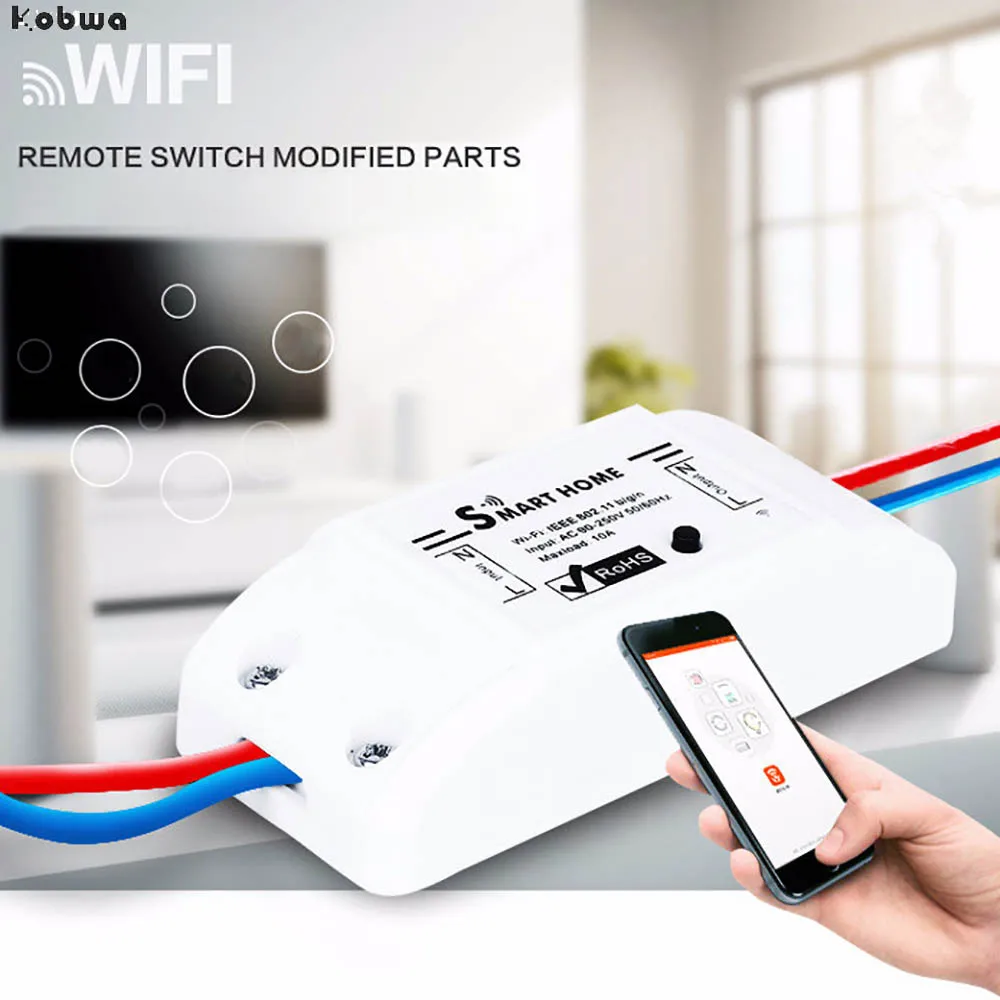Wireless Wifi Switch For Smart Home Automation Relay Module Support IOS Android Remote Controller Compatible with Alexa | Электроника