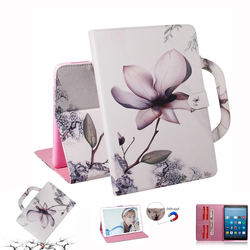 

Portable Printed Case for New Huawei M5 Lite 10 Inch Tablet PU Learher Cover for MediaPad M5 Lite 10.1 BAH2-L09/W19 DL-AL09 Case