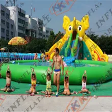 Слон водная горка с надувной бассейн для взрослых парк