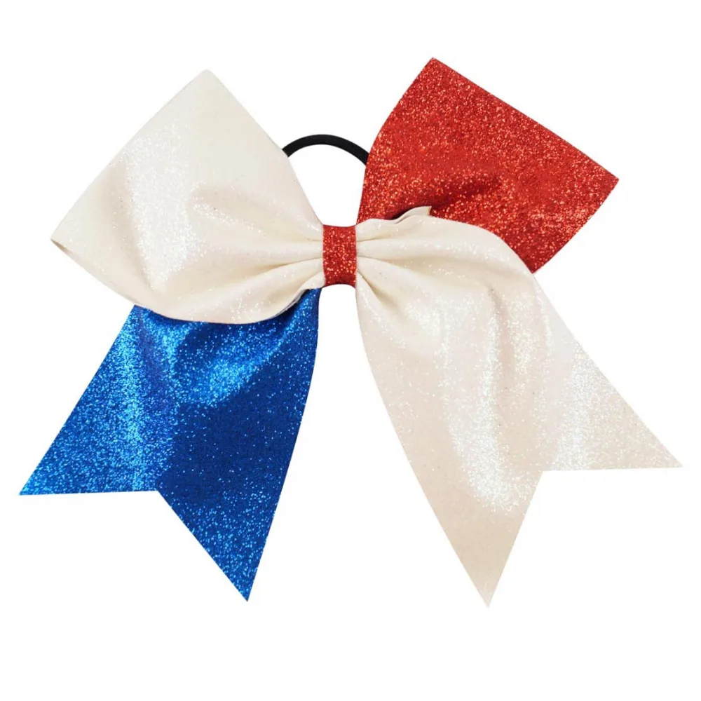 2pcs/lot 7'' 4th July Kids' Printing Patchwork Patriotic Cheerbow with Elastic  Ponytail Ribbon Cheerleading Bows for Girls 2pcs glove box lid hinge snapped repair kit hinge brackets with screws for audi a4 s4 rs4 b6 b7 8e for seat exeo st 3r5