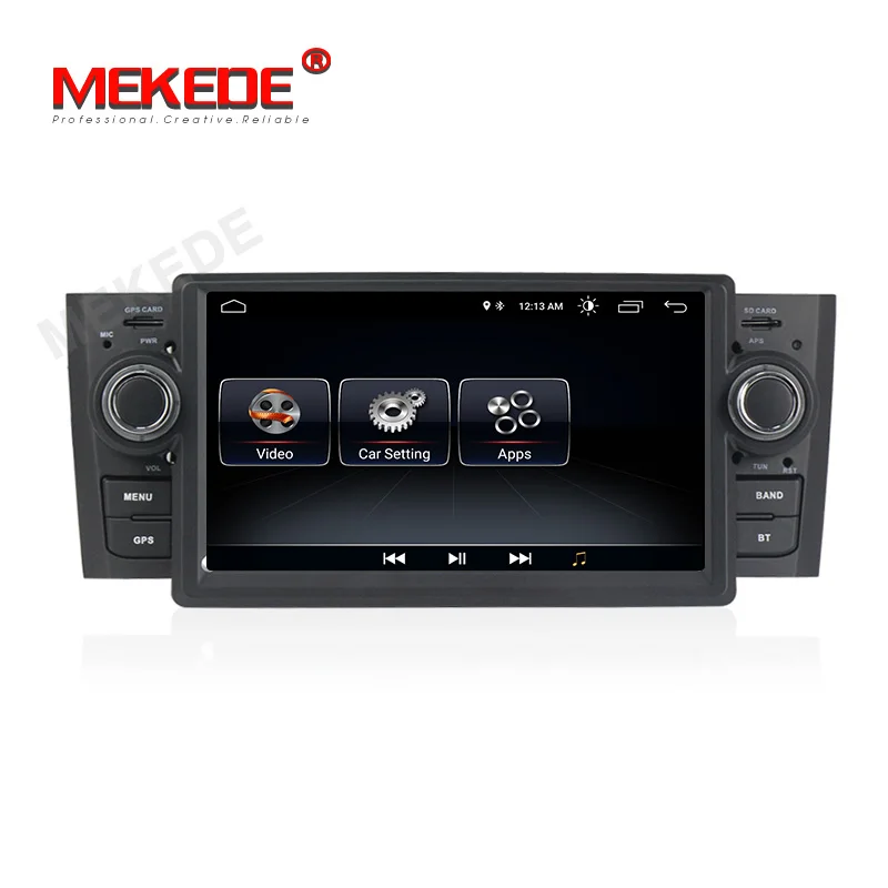 Perfect Car Multimedia player GPS Android8.1 Android9.1 Car Radio 1 Din DVD For Fiat/Grande/Punto/Linea 2007-2012 Radio FM steering 2