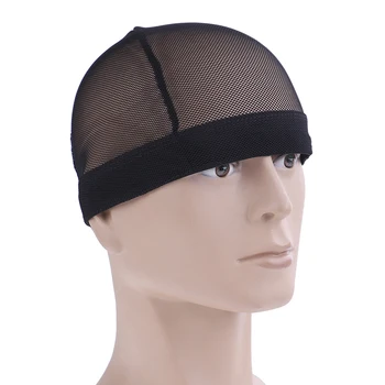 

1 Pcs Black Mesh Wig Caps Elastic Nylon Breathable Mesh Net Hairnet Easier Sew in Hair Stretchable Weaving Cap