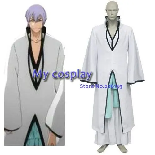 Аниме Bleach Ichimaru Gin Arrancar мужские костюмы для косплея на Хэллоуин, вечерние, белые кимоно костюм для косплея для мужчин