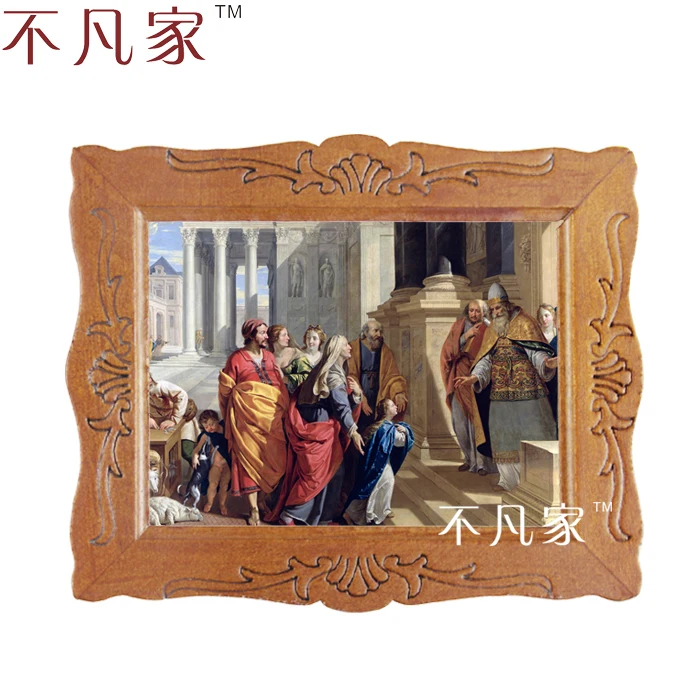 

Wholesale Dollhouse 1:12 scale miniature classical religion oil Home Decorations Painting Frame D-5