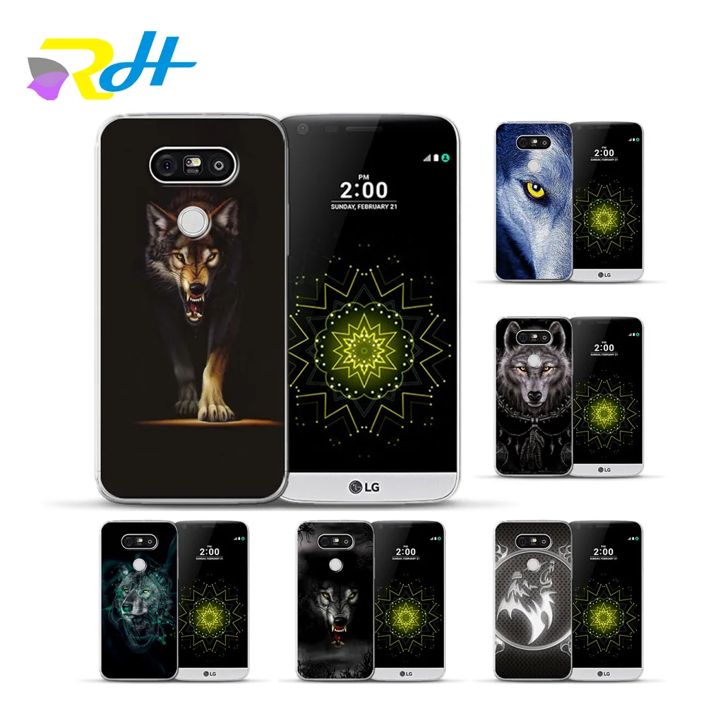 Чехол для LG G4 G5 G6 мягкий чехол с волком Q6 Q8 тонкий K4 K7 K8 K10 2017 X Power 2 телефона