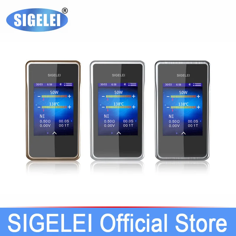 

11.11 Big sale Sigelei T200 e electronic cigarette Newest 2.4 touch screen Design and APP Bluetooth connection 200W superpower