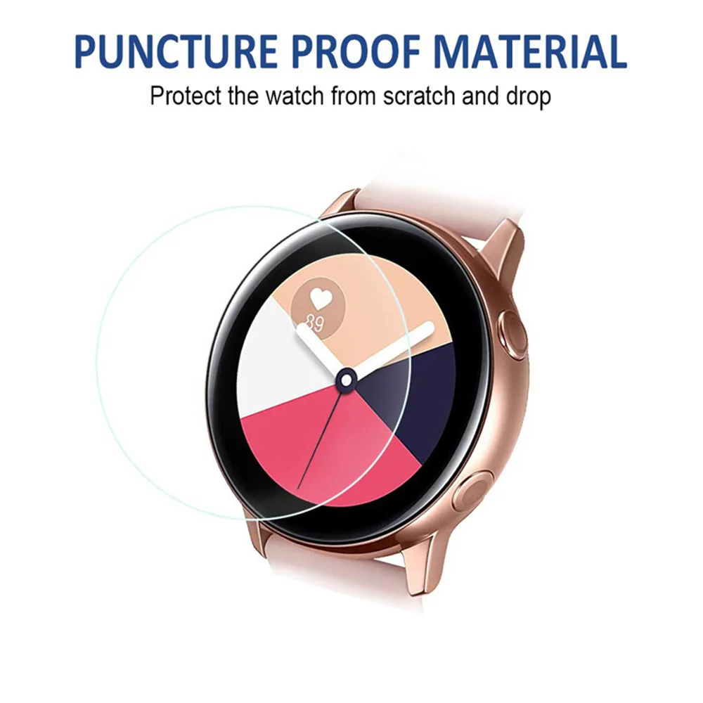 

HD Tempered Film For Samsung Galaxy Watch Active High Quality Waterproof Anti-Scratch Transparent Protective HD Film