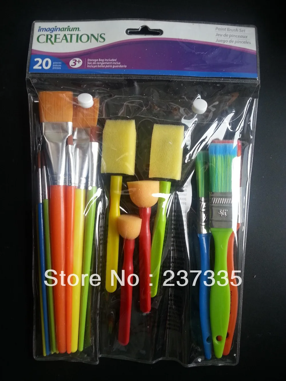 Free Shipping Wholesale 1set Toysrus Paint Brush Set Drawing