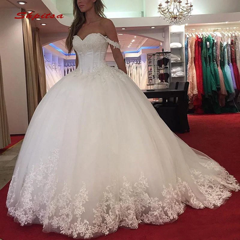 

Ball Gown Wedding Dresses Turkey Sequin Plus Size Bride Bridal Weding Weeding Dresses Wedding Gowns 2019