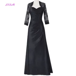 Foto Real 3/4 Manga de la Madre de la Novia Se Viste con Un Vestido de Noche de Abalorios de Talla Grande con Una Chaqueta de Encaje Apliques Vestido de Fiesta Foto Real 3/4 Manga de la Madre de la Novia Se Viste con Un Vestido de Noche de Abalorios de Talla Grande con Una Chaqueta de Encaje Apliques Vestido de Fiesta