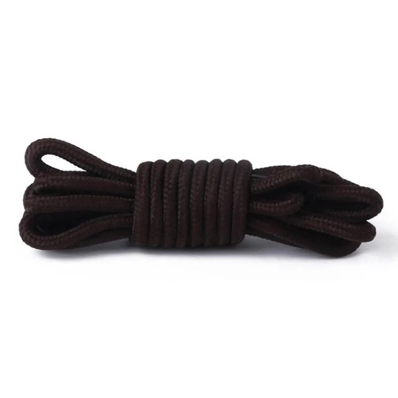 12Pair Thick Round Lace Tooling Martin Boots Men Women Climbing Sports Shoes High Outdoor Basketball Rope Shoes White Black Gray