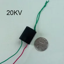 20 кв 20000 в высоковольтный воспламенитель генератора Повышающий Модуль катушки трансформатора импульсного зажигания постоянного тока 3,6-6 в