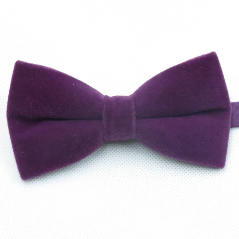 Много цветов можно выбрать для мужских галстуков, однотонное бархатное бантик для модных взрослых качественный галстук-бабочка