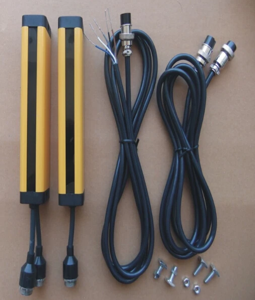 8 Beams 40MM Relay Out Put Manufacturers Safety Light Curtain Safety Grating Optical Protection Punch Sensor