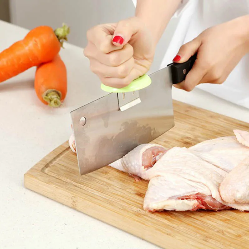 

Effortless Color Random Dual-purpose Stainless Steel 1PC Knife Holder Kitchen Gadgets Portable Knife Cap