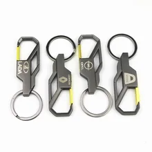 Автомобильный 3D брелок из цинкового сплава, брелок с эмблемой для Lada Alfa Romeo Opel Dacia Renault SAAB, брелок для автомобиля