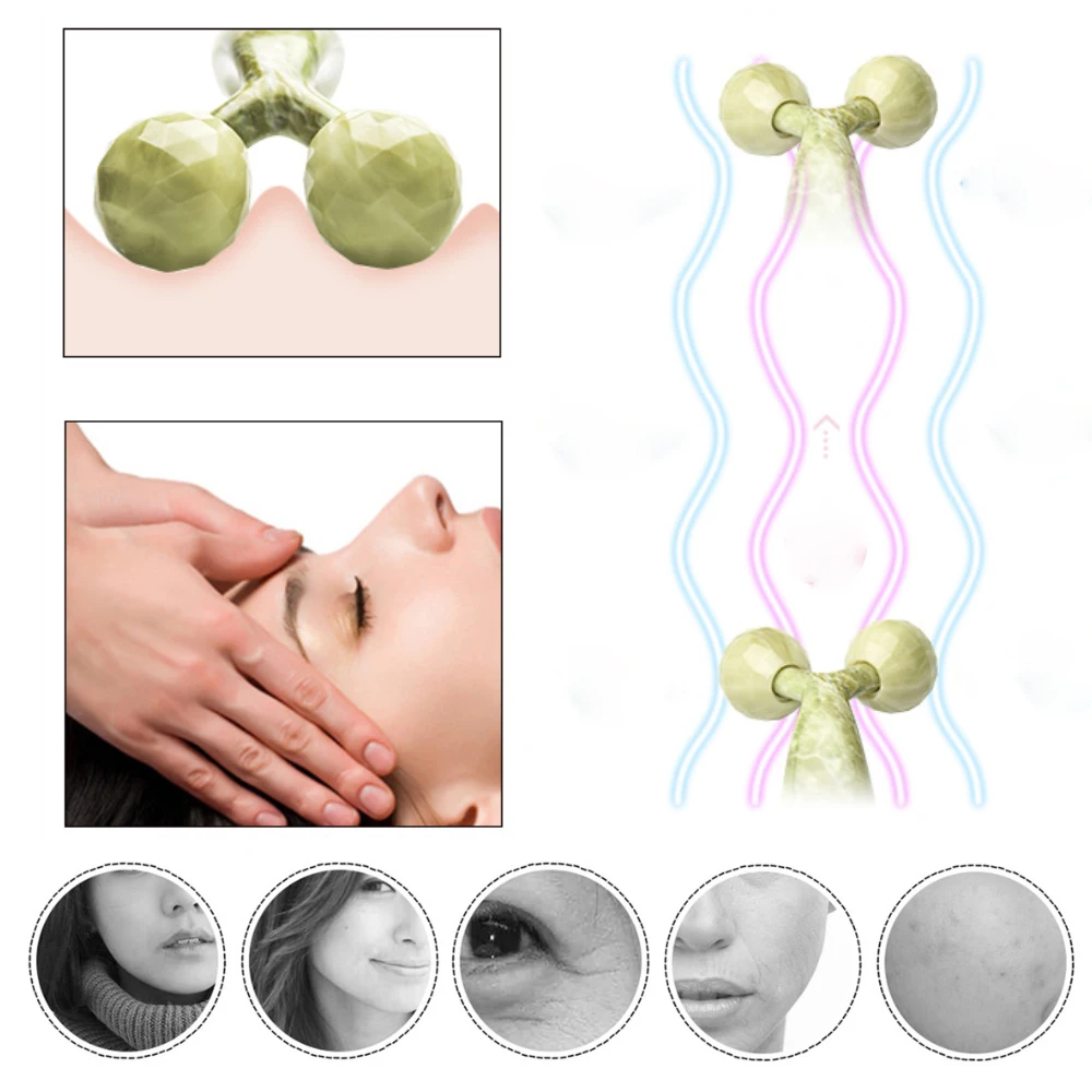 Imitation Jade Face Roller Massager Anti Cellulite Massager Anti-aging Facial Roller Body Slimming Massage Equipment Skin Care (4)