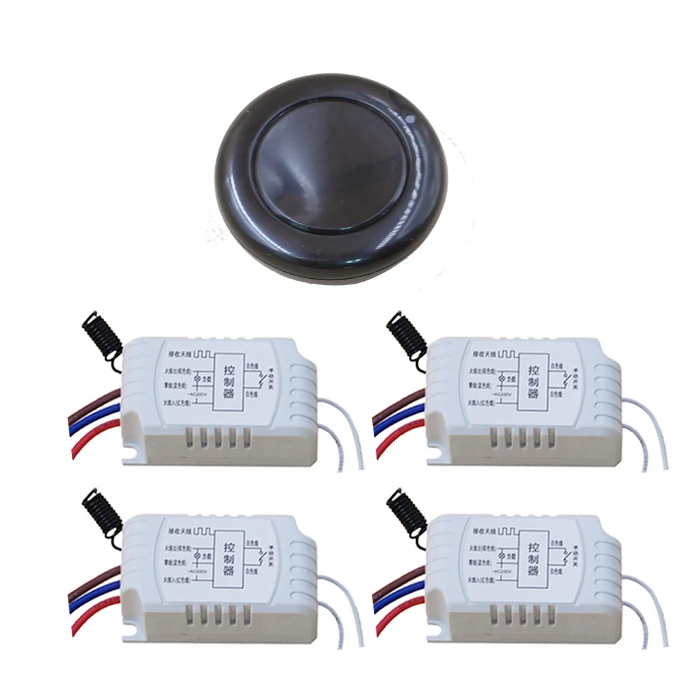 New Item AC220V 1CH Wireless Consoles Switch System 1 Black Transmitter