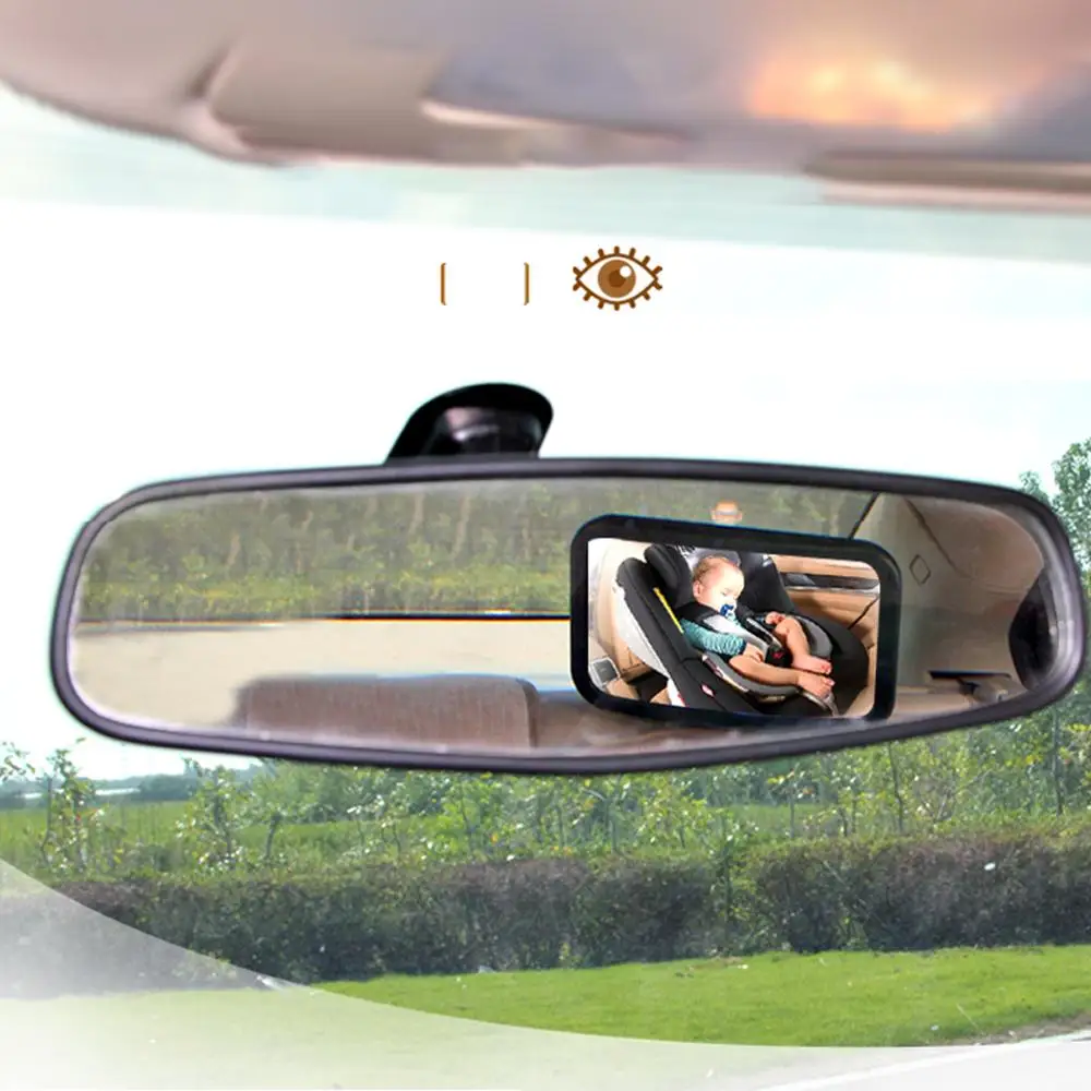 Зеркало для детского автомобиля 360 градусов, регулируемое детское зеркало заднего вида, безопасность, детские мониторы, автоматическая безопасность, легкий вид на заднее сиденье, зеркала автомобиля
