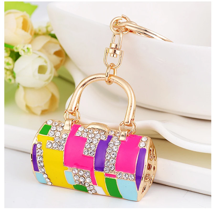 Colorful Summer Cool Mix And Match Little Handbag Keychain Pendant For