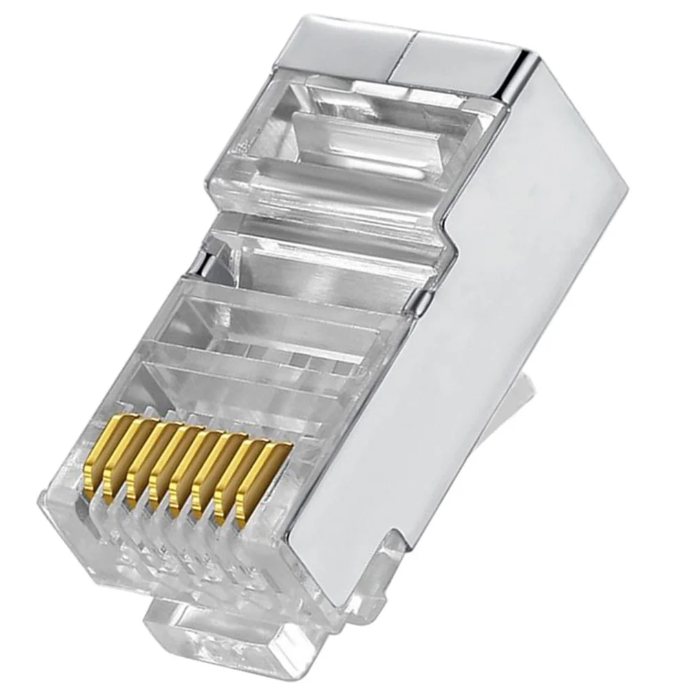 Cat6 RJ45 разъем 8P8C Модульная сеть Ethernet Кабельный 20 шт. 50 100 металлический