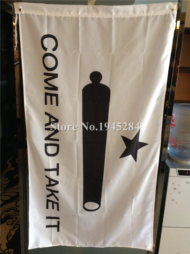 Приходите и take it Texas Gonzales Флаг Новый 3x5ft 90x150 см полиэстер флаг баннер бесплатная