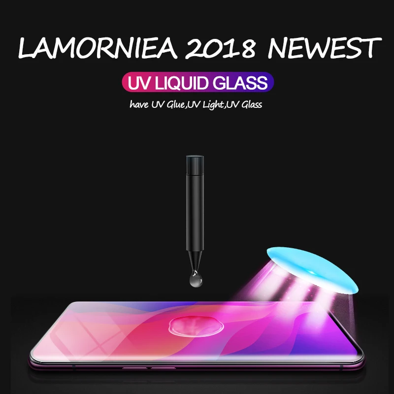 UV Liquid Note 10 полное клеевое закаленное стекло для samsung Galaxy S8 S9 S10 5G Note 8 9 10 Plus Защитная пленка для экрана полное покрытие