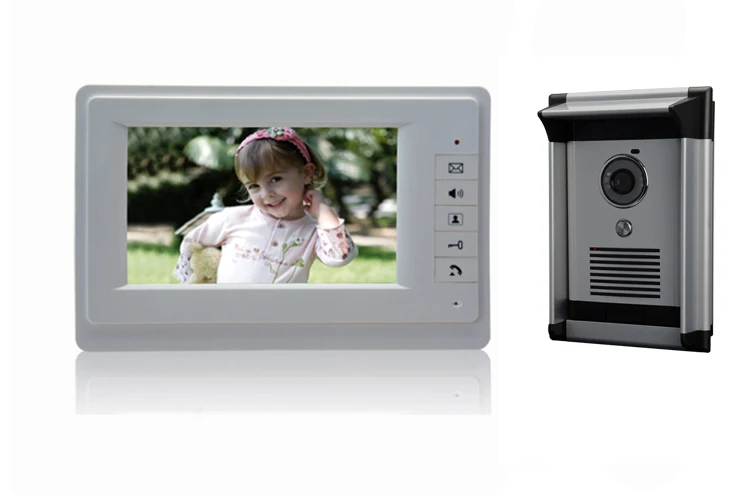 Видеодомофон с 7 дюймовым экраном 600TVL IR ночным видением|intercom video door phone|video phonedoor phone