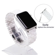 FOHUAS Ceramic Watchband for Apple Watch 38mm 42mm Smart Watch Band Link Strap Bracelet Ceramic Links Watchband for iWatch FOHUAS Ceramic Watchband for Apple Watch 38mm 42mm Smart Watch Band Link Strap Bracelet Ceramic Links Watchband for iWatch