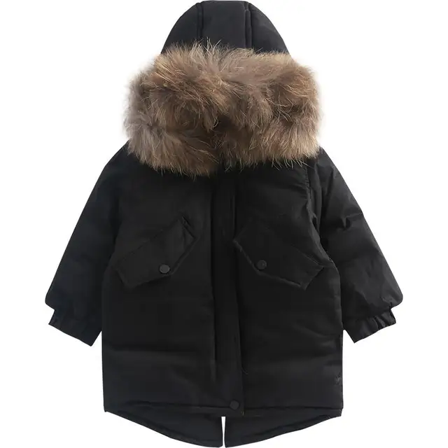 4 5 6 78 9 10 11 12 13 Year Winter Warm Jackets Kids Girls Clothes 2017 ...