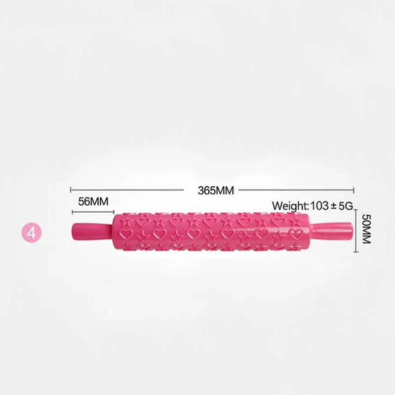 Инструмент для украшения торта рельефный валик 1 шт. узорная Скалка Кухонные гаджеты антипригарные различные узоры Аксессуары для выпечки - Цвет: 4