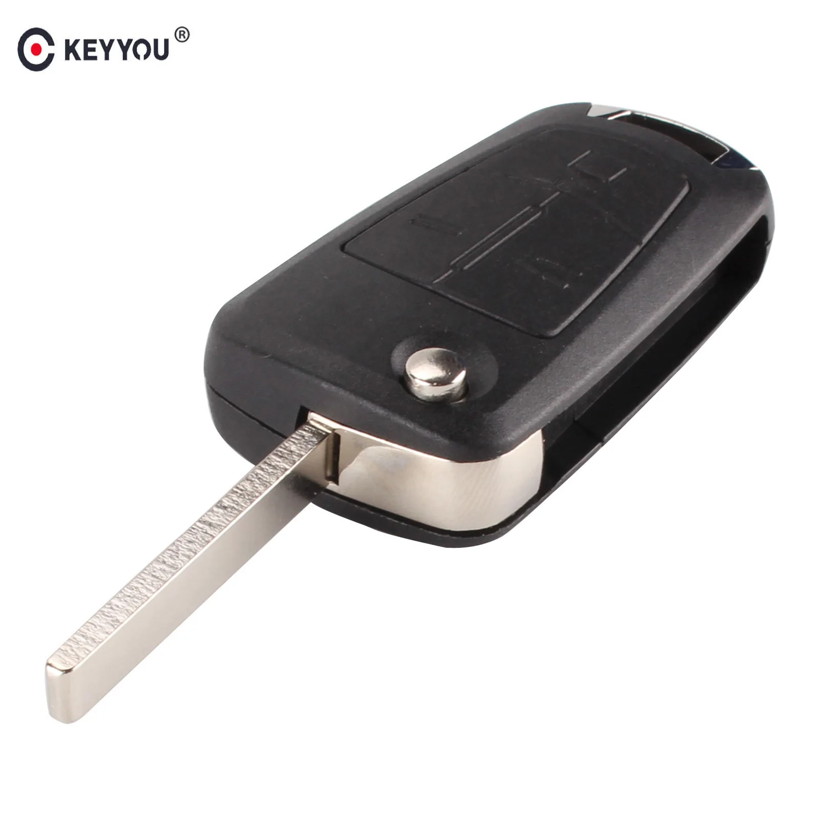 KEYYOU 3 Butoons Folding Flip Remote Key Case Shell Fob For Vauxhall / Opel / Astra H / Corsa D / Vectra C / Zafira cyan soil bay 2pcs 12v smd 3528 white light 18 leds license plate lamp for vauxhall opel astra corsa c d astra h j zafira b