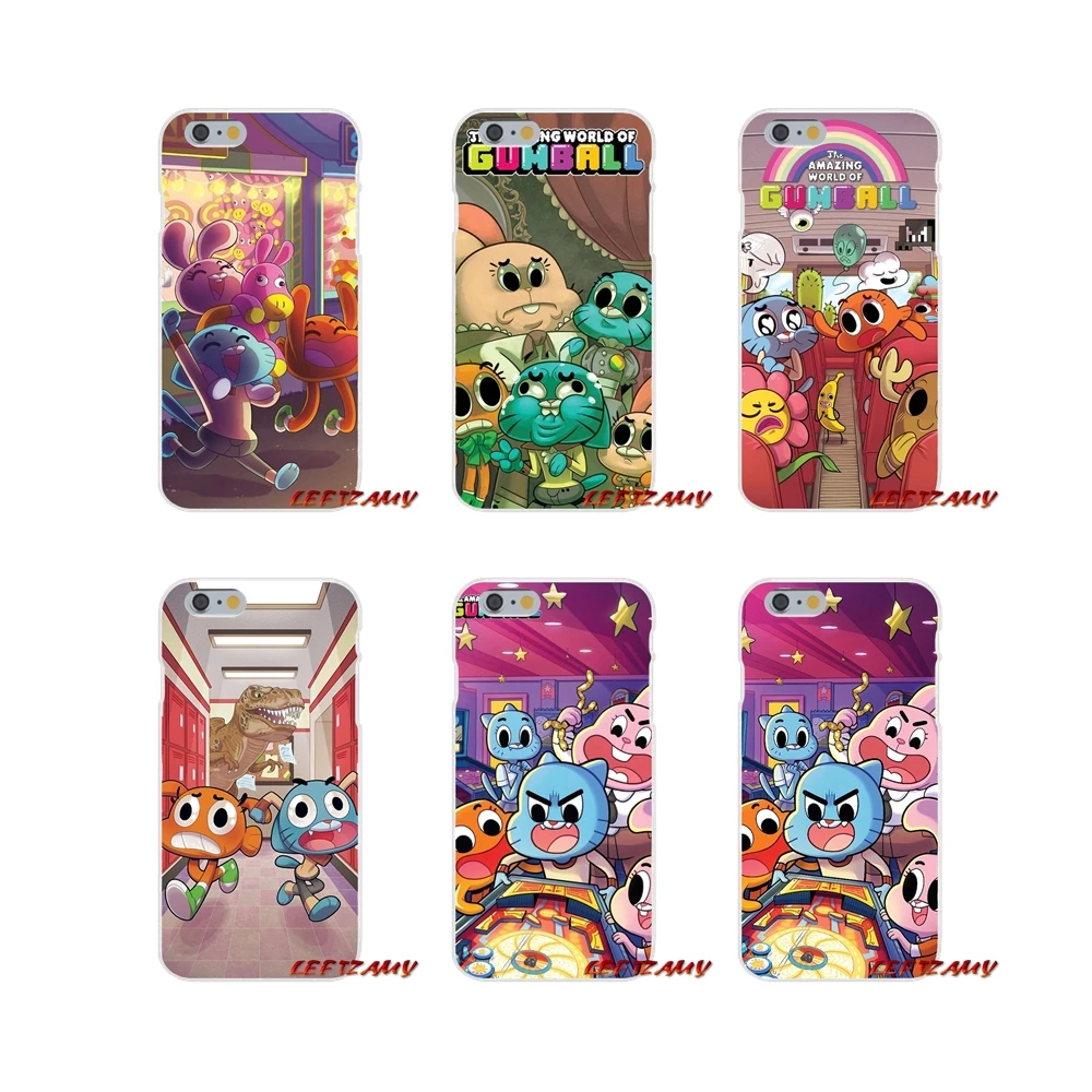 

For iPhone X XR XS MAX 4 4S 5 5S 5C SE 6 6S 7 8 Plus The Amazing World of Gumball Accessories Phone Shell Covers