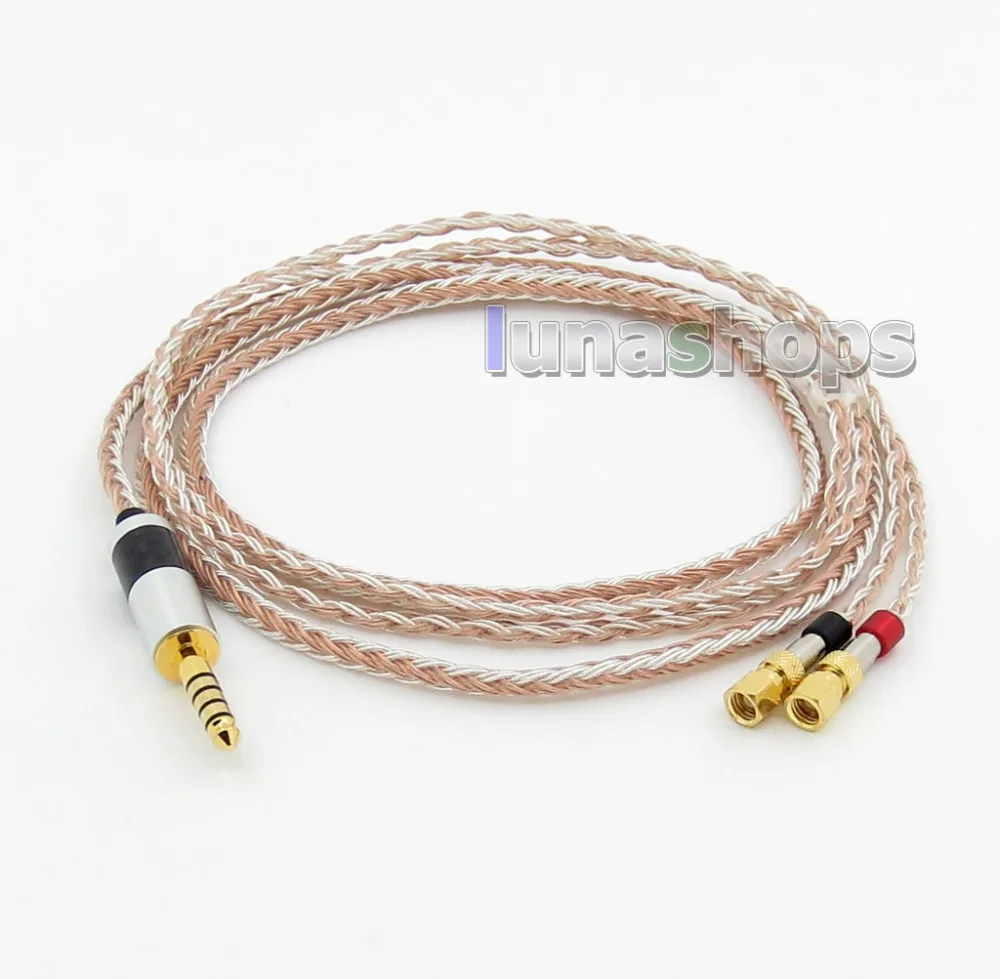 

4.4mm Balanced 16 Cores OCC Silver Mixed Headphone Cable For HiFiMan HE400 HE5 HE6 HE300 HE560 HE4 HE500 HE6