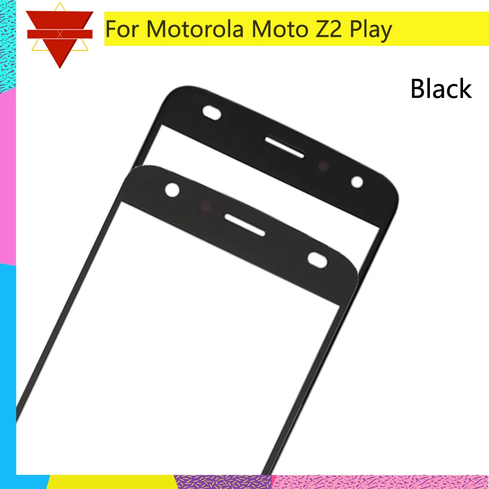 10шт \ Лот Новое 5," Защитное стекло для ЖК-дисплея объектива для Motorola Moto Z2 Play Передняя защитная, внешняя, стеклянная Замена объектива сенсорный экран