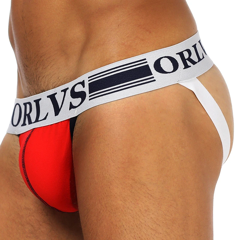 ORLVS 2019 Gay jockstrap 5 шт./партия нижнее белье хлопковые мужские трусики стринги