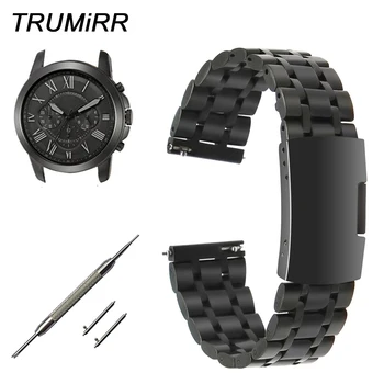 

Quick Release Stainless Steel Watchband for Fossil Q Tailor Gazer Founder Marshal Crewmaster Wander Grant Watch Band Wrist Strap