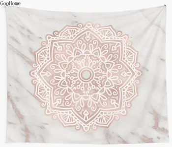 

Rose gold mandala shimmer vein marble Wall Tapestry Cover Beach Towel Throw Blanket Picnic Yoga Mat Home Decoration