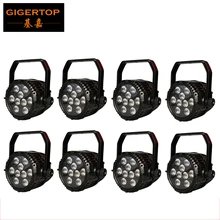 TIPTOP 8 Unit 9×18 RGBWA UV Par 64 LED – IP65 Certified WATERPROOF – 16 Bit Dimming No Flicker Big Lens Silent Working 100V-220V