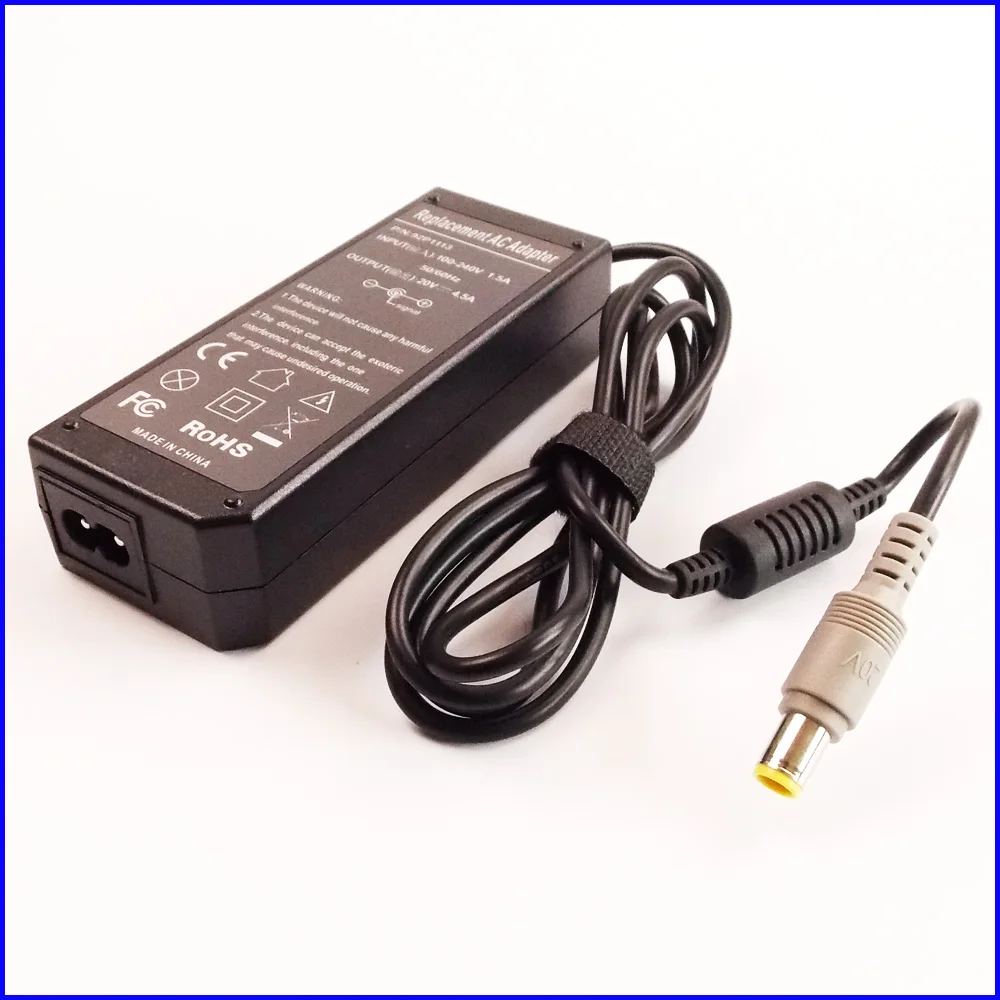 20V 4.5A адаптер переменного тока для ноутбука + шнур IBM/Lenovo/Thinkpad 02K6749 02K6750 030245U 42T5292