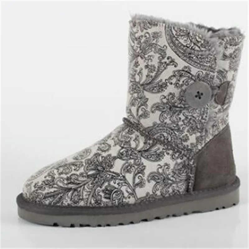 

2019 woman winter boots women shoes zapato mujer buty snow boots australia rain ankle boots shoes women white boots black print