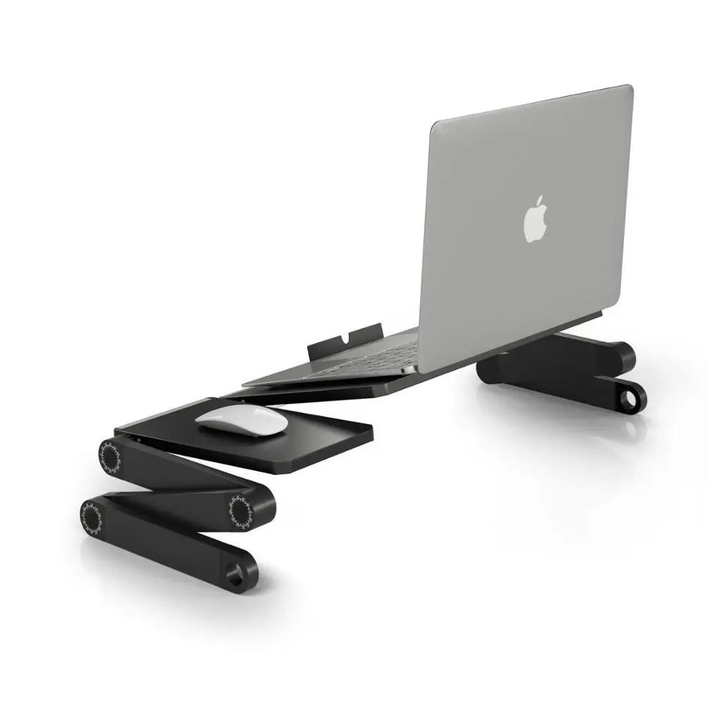 طوي لاب توب محمول مكتب صينية PC الجدول حامل دفتر الجدول مكتب مريح Lapdesk الوقوف مع لوحة الماوس انخفاض الشحن